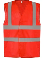 HVW 120 HiVis síťovaná bezpečnostní vesta model 22502255 red - Yoko