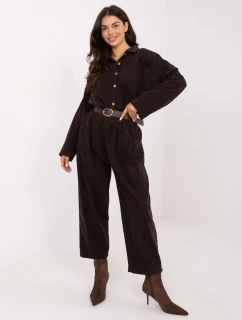 IT nohavice SP 258009.83 tmavohnedé