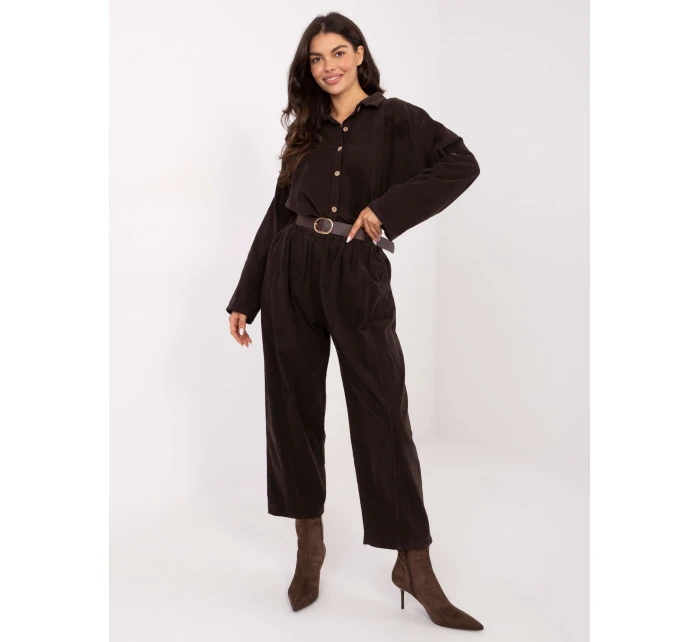 IT nohavice SP 258009.83 tmavohnedé