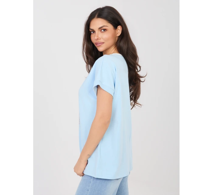 Bluzka RV BZ model 22031482 jasny niebieski - FPrice