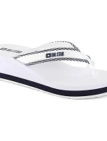 Dámske žabky na podpätku W NN274A726 white - Big Star