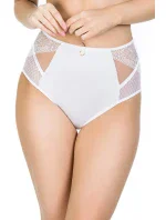 Vysoké dámske nohavičky DOTS 19057 White Vysoké dámske nohavičky DOTS 19057 White