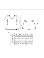 Pyžamo Donna Cherry Short kr/r S-2XL