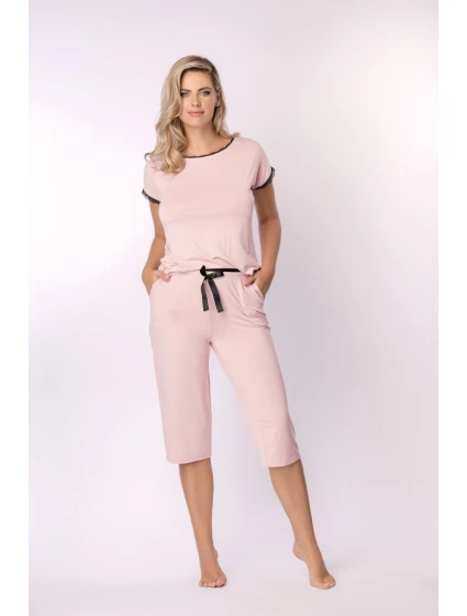 Dámské pyžamové kalhoty Nipplex Margot model 18443398 3/4 S2XL - Mefemi