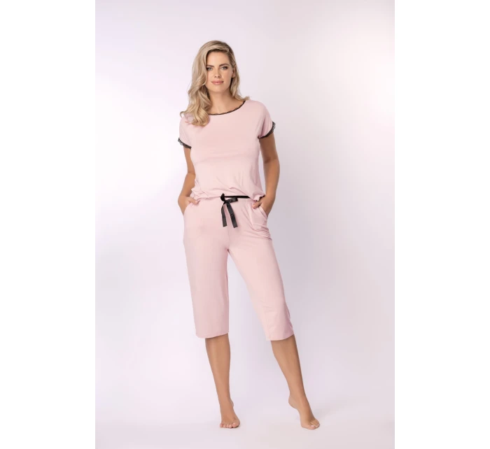 Dámské pyžamové kalhoty Nipplex Margot model 18443398 3/4 S2XL - Mefemi