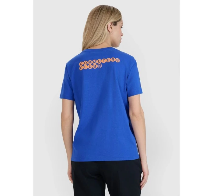 Dámske tričko oversize s potlačou 4F 4FWSS25TTSHF2238-36S