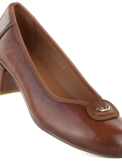 Dámské lodičky na zavazování hnědé model 22015174 - Potocki