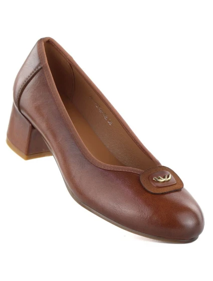 Dámske hnedé lodičky Potocki SZ12788 Dámske hnedé lodičky Potocki SZ12788