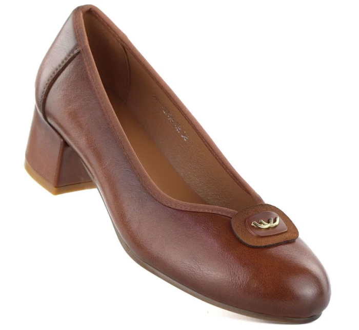 Dámske hnedé lodičky Potocki SZ12788 Dámske hnedé lodičky Potocki SZ12788