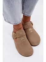 Dámske prírodné semišové sandále Big Star TT274542 beige Dámske prírodné semišové sandále Big Star TT274542 beige