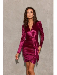 Večerné šaty SUK0441 fialové - Roco Fashion