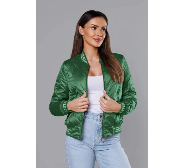 Zelená dámská bunda typu "bomber" model 18035466 - S'WEST