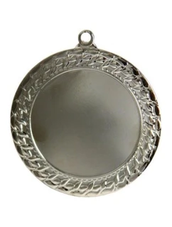 Strieborná medaila s priestorom pre emblém 50 mm - oceľová medaila