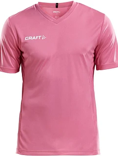 Craft Teamwear Squad Go Jersey Solid M Pánske športové tričko s výstrihom do V 82.5560 pop