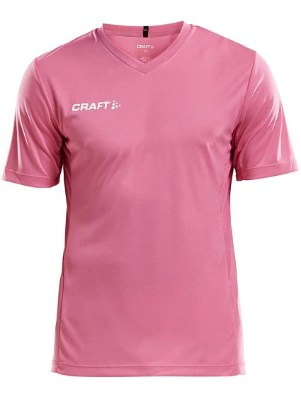 Craft Teamwear Squad Go Jersey Solid M Pánske športové tričko s výstrihom do V 82.5560 pop Craft Teamwear Squad Go Jersey Solid M Pánske športové tričko s výstrihom do V 82.5560 pop