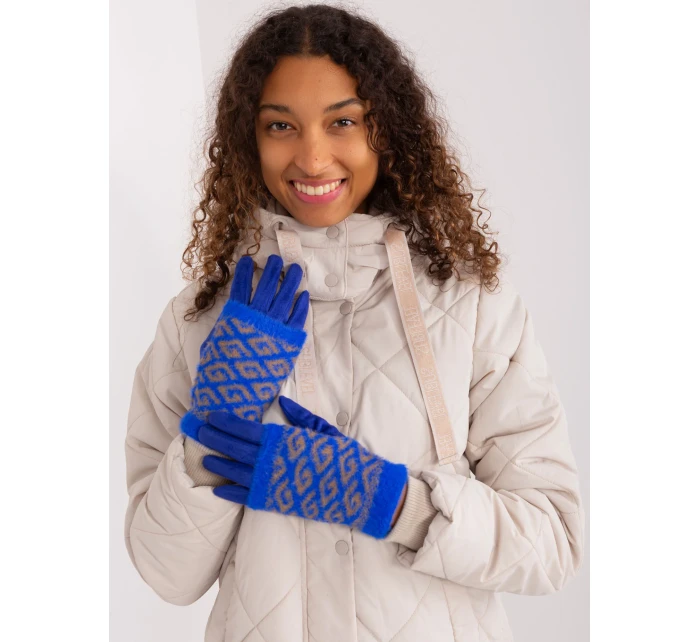 Rękawiczki AT RK model 19381451 kobaltowy - FPrice Rękawiczki AT RK model 19381451 kobaltowy - FPrice