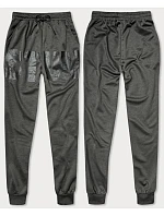 Pánske tepláky s potlačou Dark Grey (8K191) Pánske tepláky s potlačou Dark Grey (8K191)