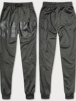 Pánske tepláky s potlačou Dark Grey (8K191)