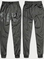 Pánske tepláky s potlačou Dark Grey (8K191)