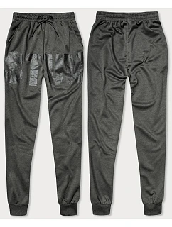 Pánske tepláky s potlačou Dark Grey (8K191)