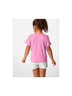 Tričko RIP CURL Rainbow Logo/Desto Tee-Girl, ružové