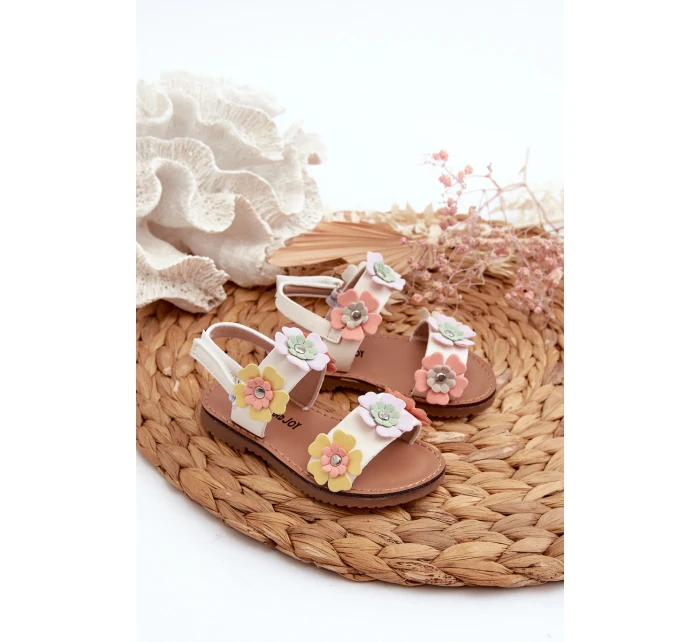 Dětské sandálky s květinami Multikolor model 21663844 - Boto Dětské sandálky s květinami Multikolor model 21663844 - Boto