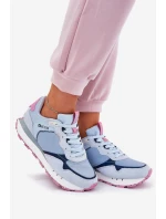 Zamszowe Lekkie Buty Sportowe Damskie Big Star RR274236 HI-POLY SYSTEM Niebieskie