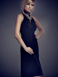 Šaty Paloma Mod. Č. 52 čierna - Figl