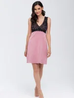 Ružová košieľka Larisa (s vystuženými košíčkami) - Babella