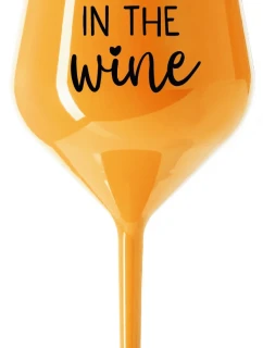 DANCING IN THE WINE - oranžový nerozbitný pohár na víno 470 ml
