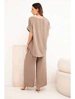 Súprava s náhrdelníkom blúzka + nohavice fango