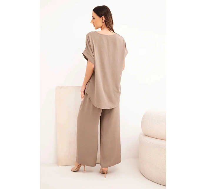 Súprava s náhrdelníkom blúzka + nohavice fango