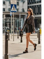 Lakované Dámské Polobotky S Pásky Černé model 21671162 - Boto