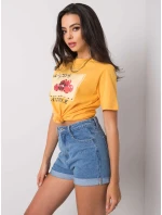 T shirt PM TS model 20985207 jasny pomarańczowy - FPrice T shirt PM TS model 20985207 jasny pomarańczowy - FPrice