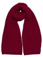 model 21417252 Žebrovaná šála bordó - Moe