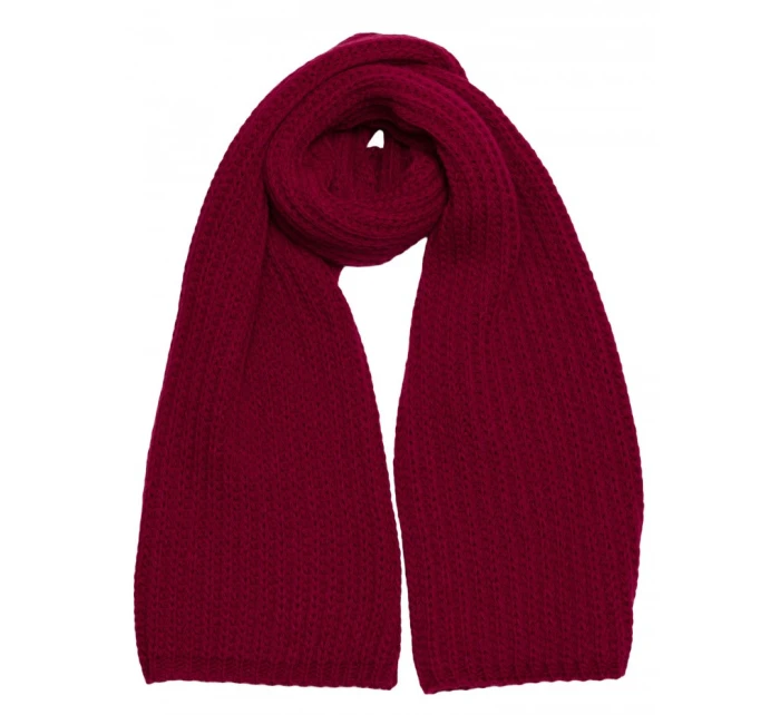 model 21417252 Žebrovaná šála bordó - Moe