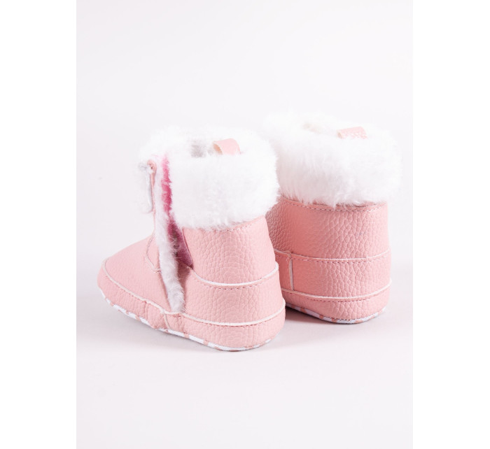 Yoclub Dievčenské topánky na suchý zips OBO-0185G-0500 Pink