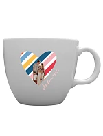 Personalizovaný keramický hrnček MEGA XXL s objemom 1 000 ml s výrezom pre fotografiu na pozadí