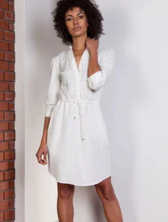 Dámské šaty model 18140442 ecru - Lanti