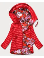 Červená oboustranná dámská květovaná bunda model 17217551 - MINORITY