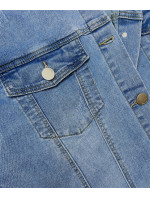 Svetlomodrá dlhá džínsová bunda (GD8750-LK)