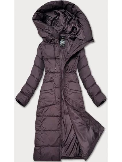 długa kurtka zimowa damska brązowa model 21247835 - Libland
