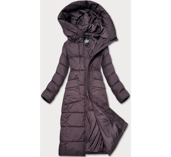 długa kurtka zimowa damska brązowa model 21247835 - Libland