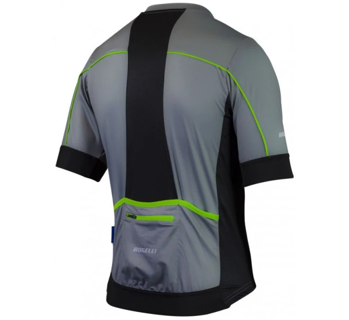 Rogelli PASSO šedo-zelený dres M Rogelli PASSO šedo-zelený dres M