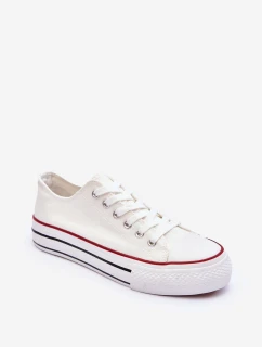 Nízké klasické tenisky na platformě Bílé model 21631437 - Boto