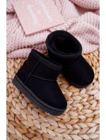 Dětské Teplé Sněhule Semišové černé model 21505522 - Boto