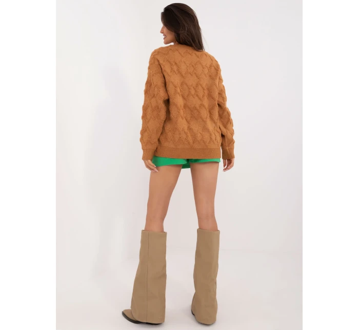 Jumper AT SW 2361.61 svetlohnedý Jumper AT SW 2361.61 svetlohnedý