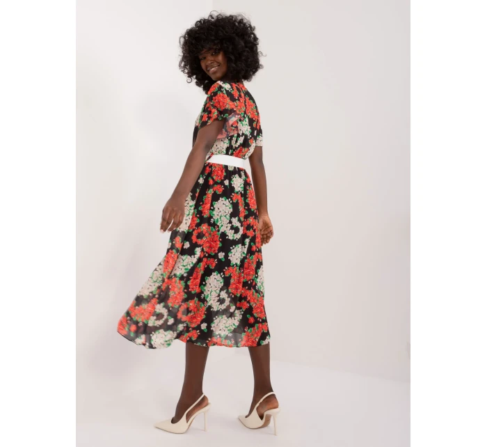 DHJ SK 17258 Šaty.01 čierna a červená DHJ SK 17258 Šaty.01 čierna a červená