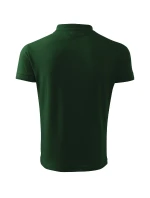 Pánska polokošeľa Pique fľaškovo zelená