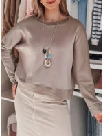 Dámska oversize maslová mikina s NUBISS popolom FashionStreet RY2800